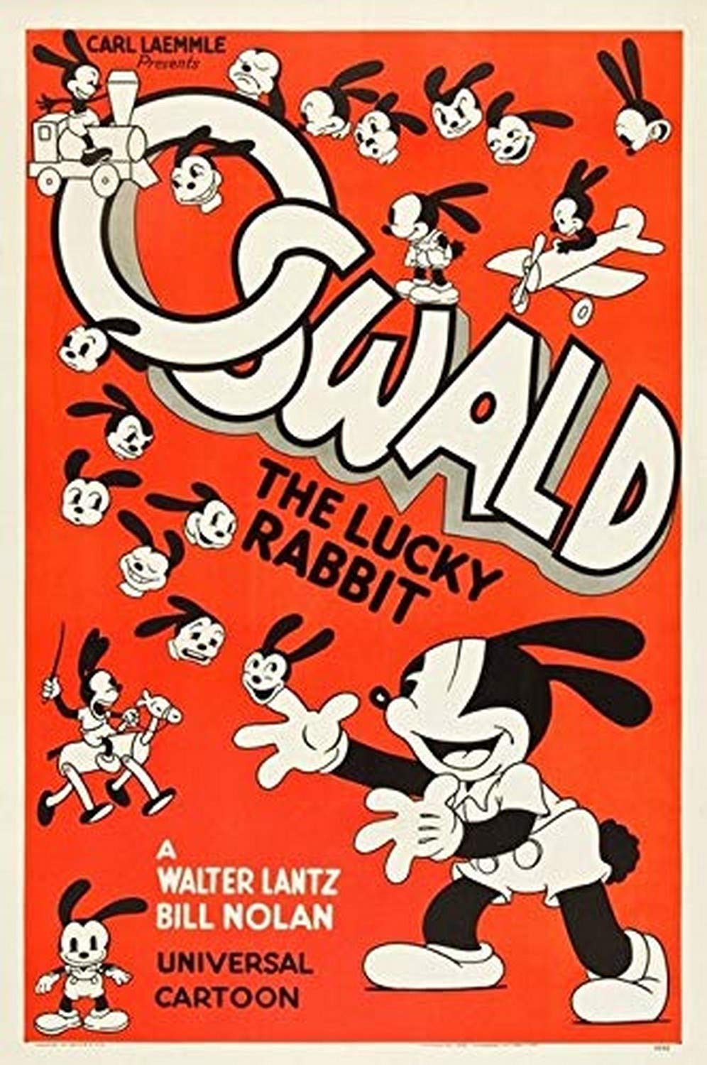 Amazon.co.jp: Posterazzi Oswald The Lucky Rabbit 1935年映画 