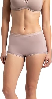 Jockey 1810 Women's Full Coverage Micro Modal Elastane Stretch Boy Shorts with StayFresh Treatment Price In India
