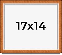 Vista 74 de Marco marrón de 18 x 24 pulgadas, marco de madera maciza de nuez de miel, ancho de moldeo de 0.875 pulgadas, profundidad de rabo de 0.875 pulgadas