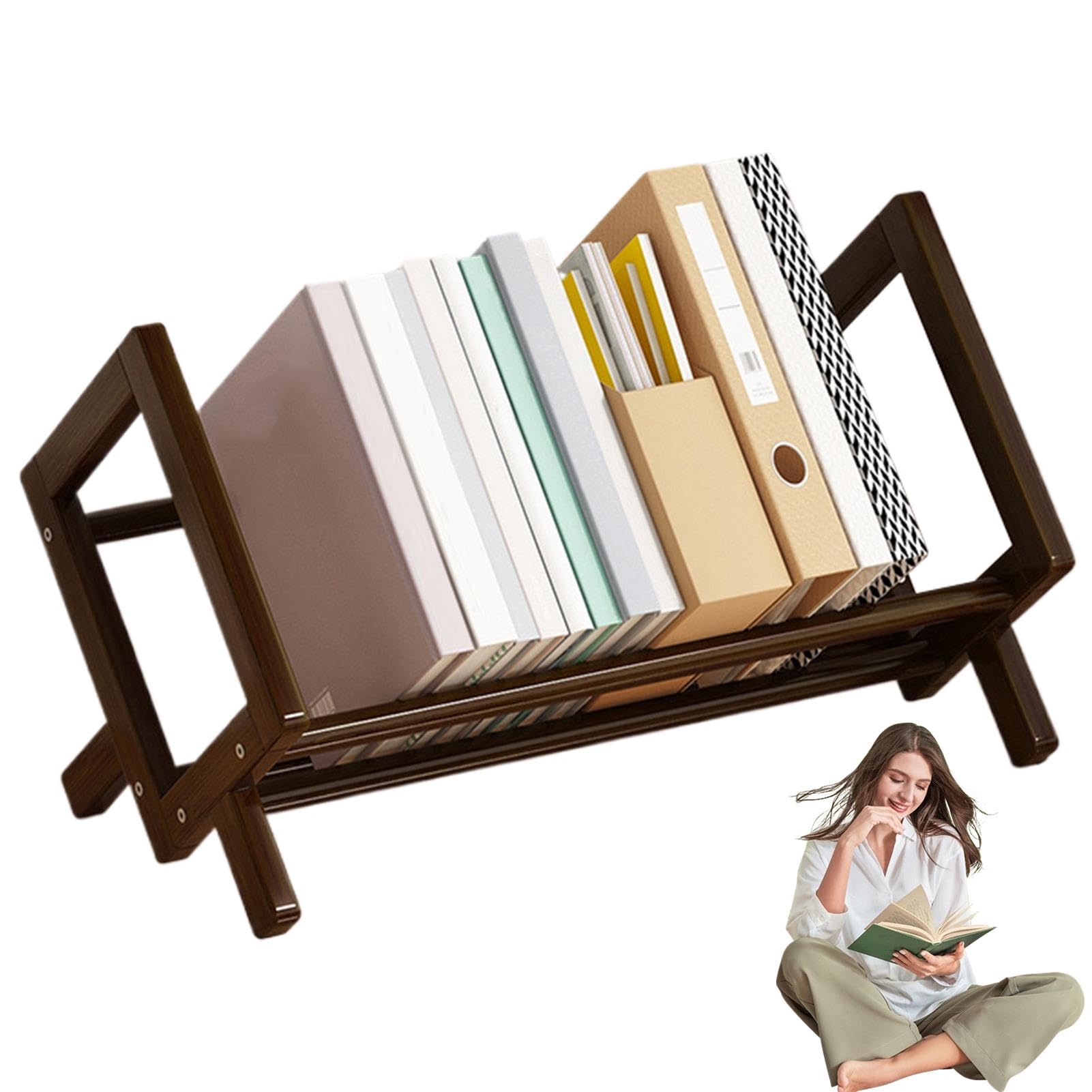 Organizador de escritorio para libros y estante de almacenamiento moderno