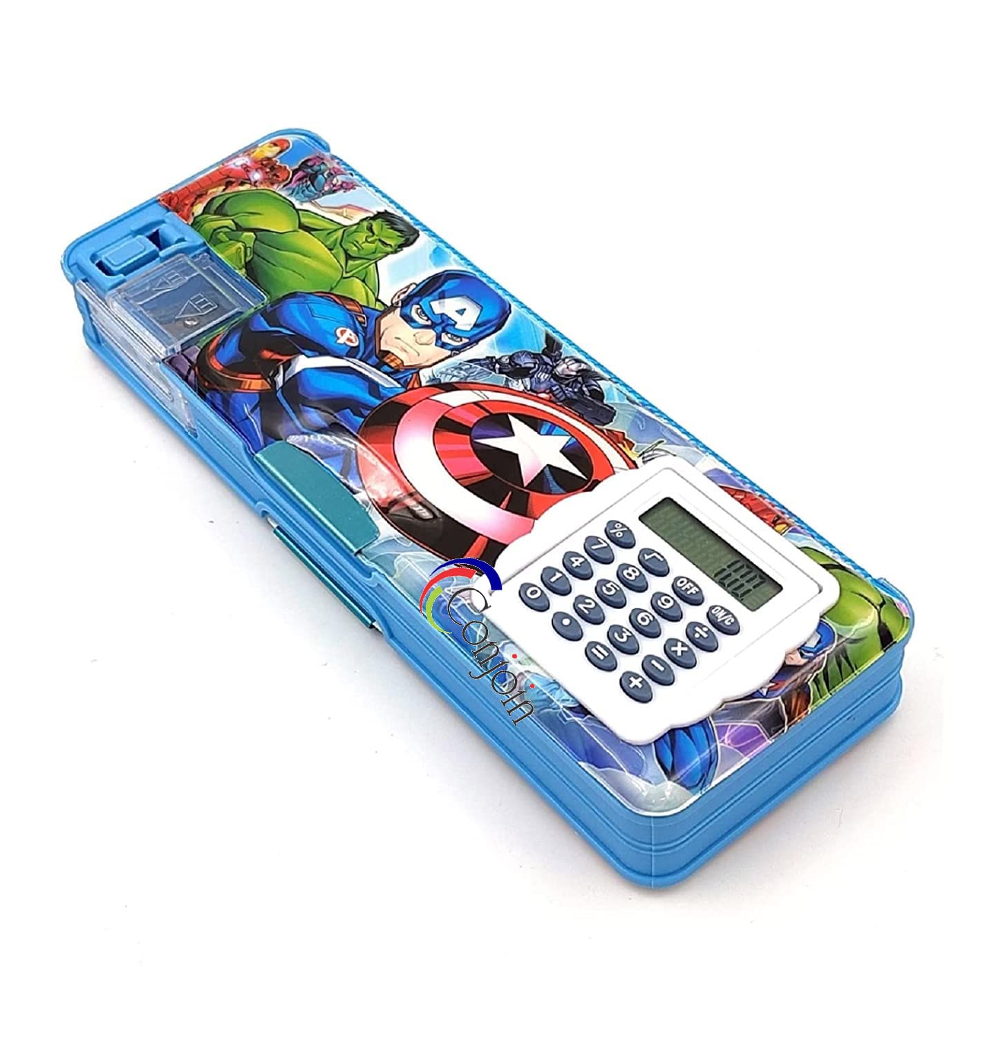 SAPUTRA Calculator Geometry Pencil Box with Magnetic Lock and Dual Pencil Sharpner for Girls Boys, Double Side Open, Best for School Statinery Storage Box (B0D33MFVP6) Amazon Price History, Amazon Price Tracker