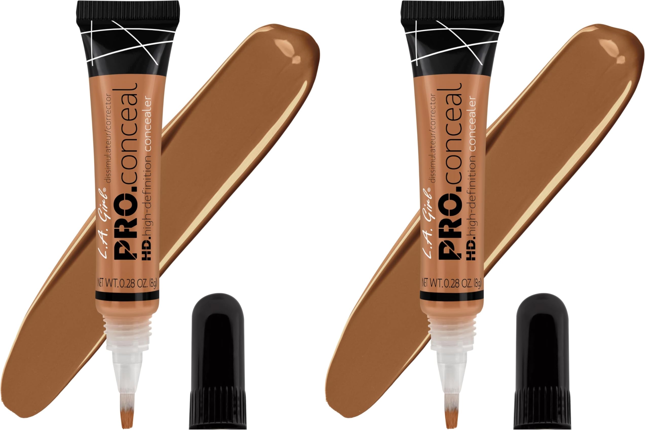 L.A. Girl Pro Concealer, Toffee, 0.28 Oz (LAX-GC984-B) (Pack of 2)
