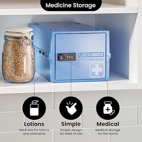 Miniatura 10 de Lockabox - Caja con cerradura para alimentos, medicina y electrónica, caja de utilidad con cerradura de combinación, caja confiable con cerradura