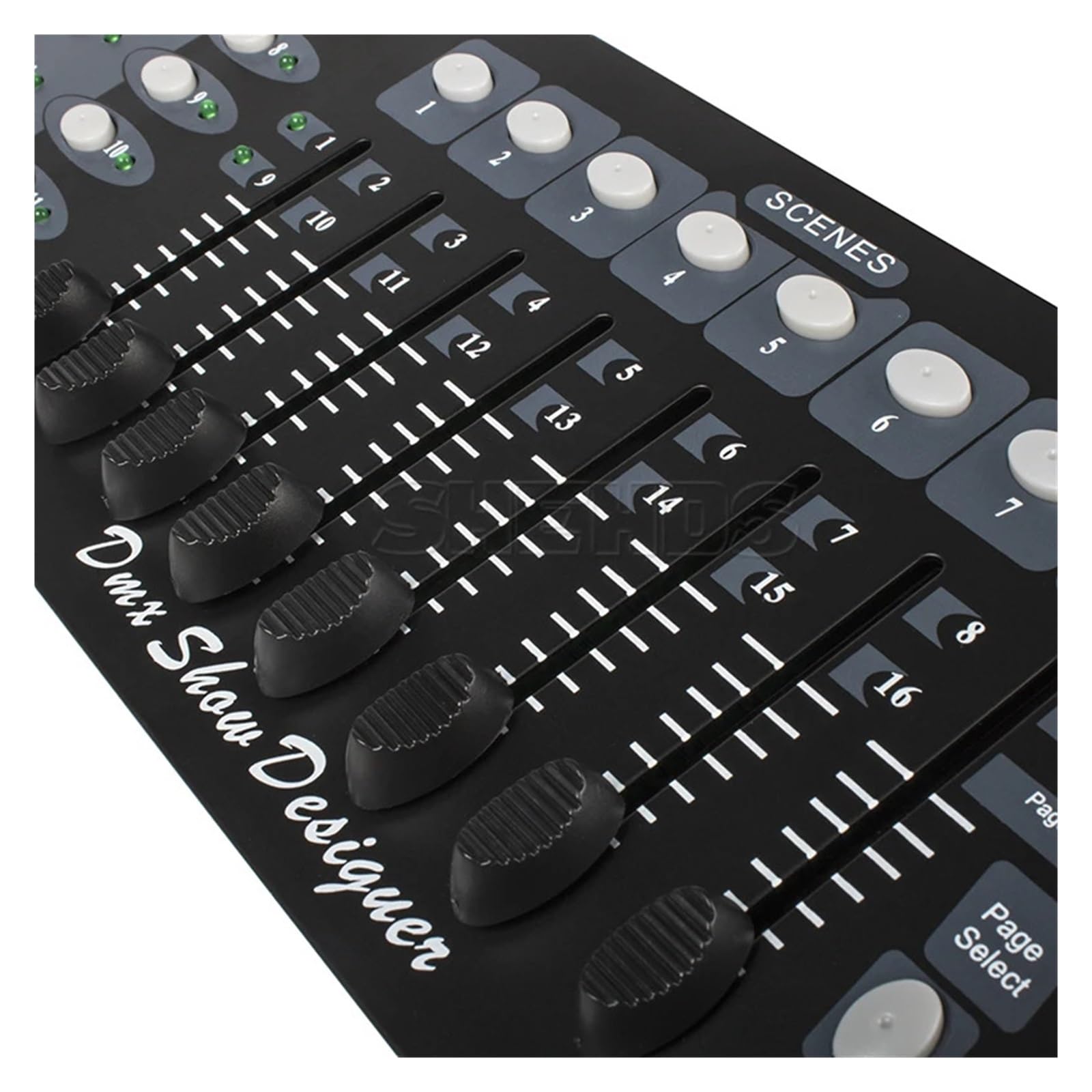 Controlador DMX, Consola controladora DMX192 con 8 escenas programables y funciones de voz for equipos de control de discoteca DMX512 Para DJ