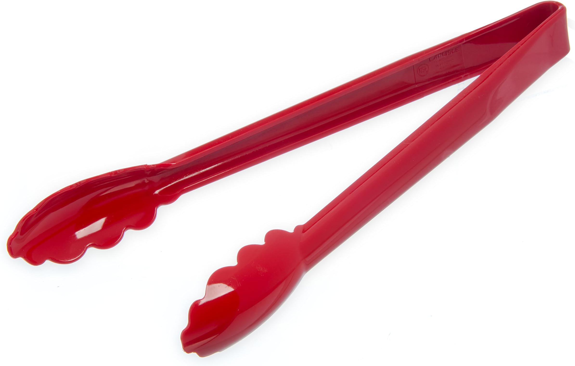 CFS Carly Salad Tong, 12" Utility Tong, Red, 1 Pack