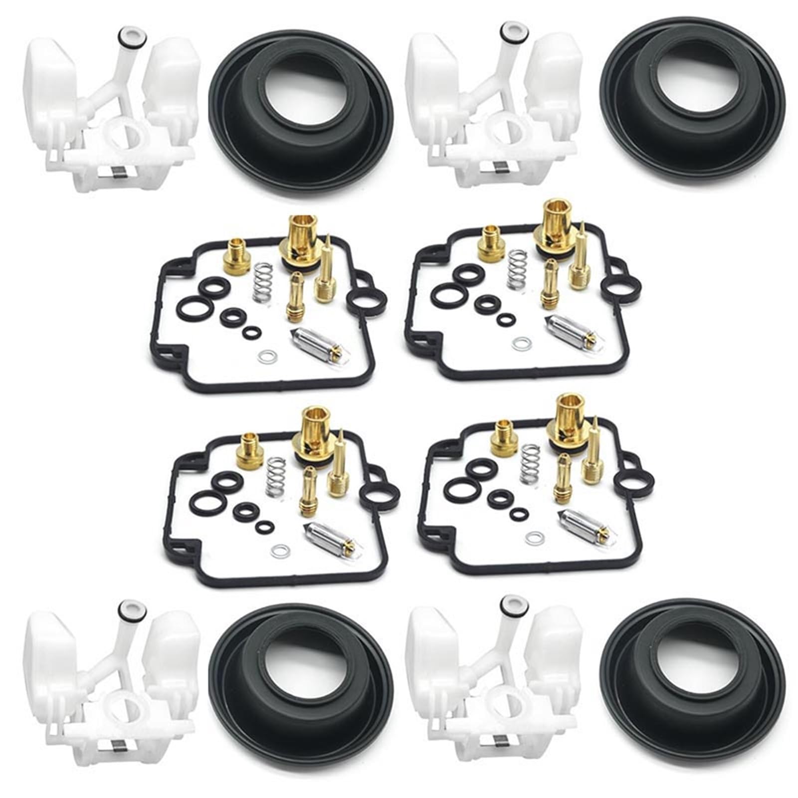 Kit De Reparación De Carburador Con Diafragma Para Suzuki Bandit 1200 GSF1200, Incluye 4 Juegos Completos