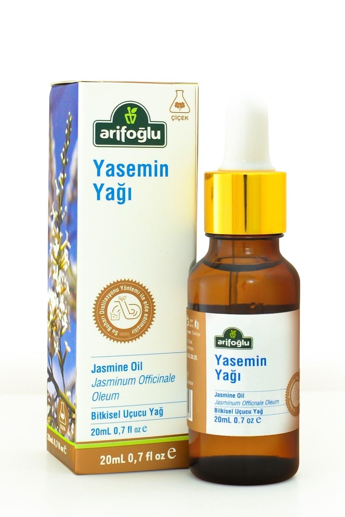 Arifoğlu Yasemin Yağı 20ml; Arifoğlu Jasmine Oil 20ml.
