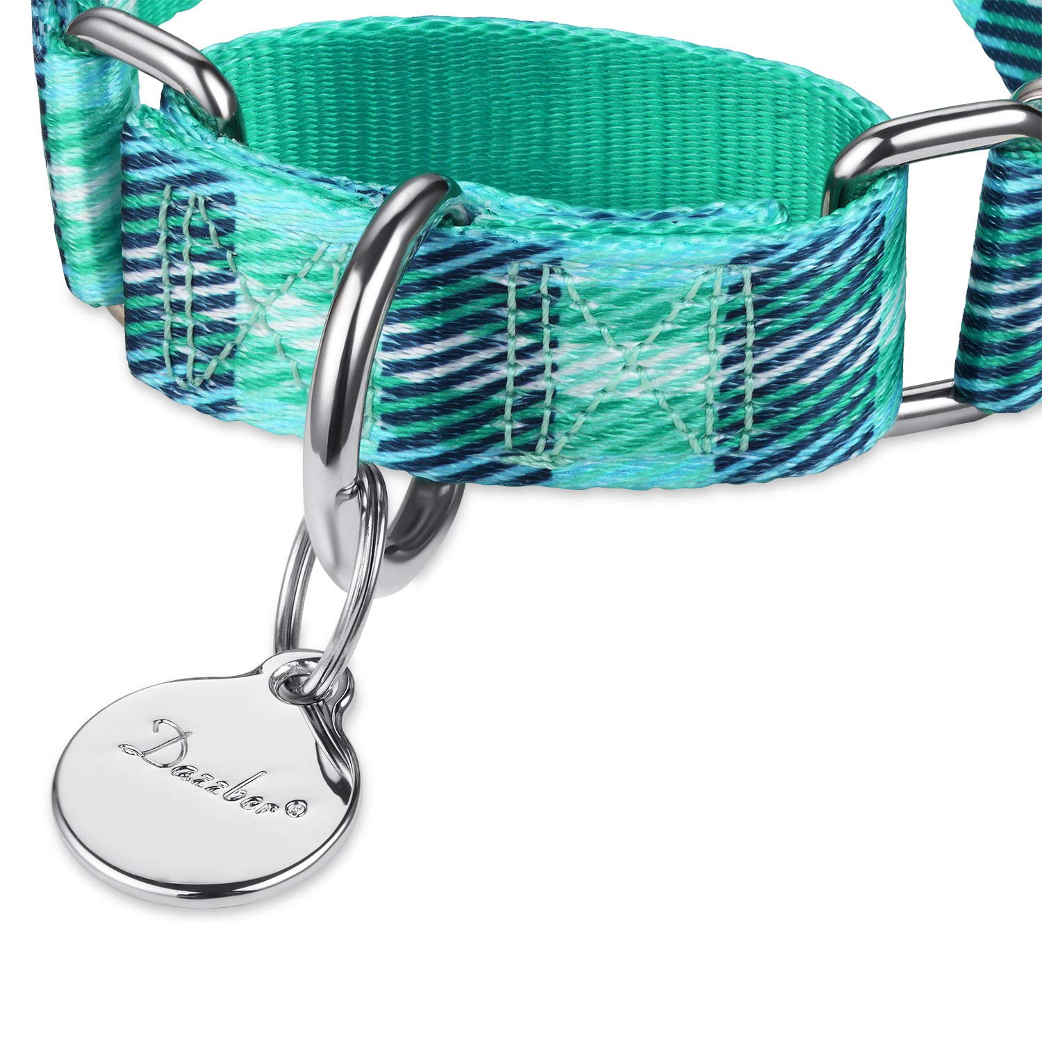 Dazzber Martingale Collars for Dogs, Soft Adjustable Dog Collar, Durable D-ring Heavy Duty - Image 2