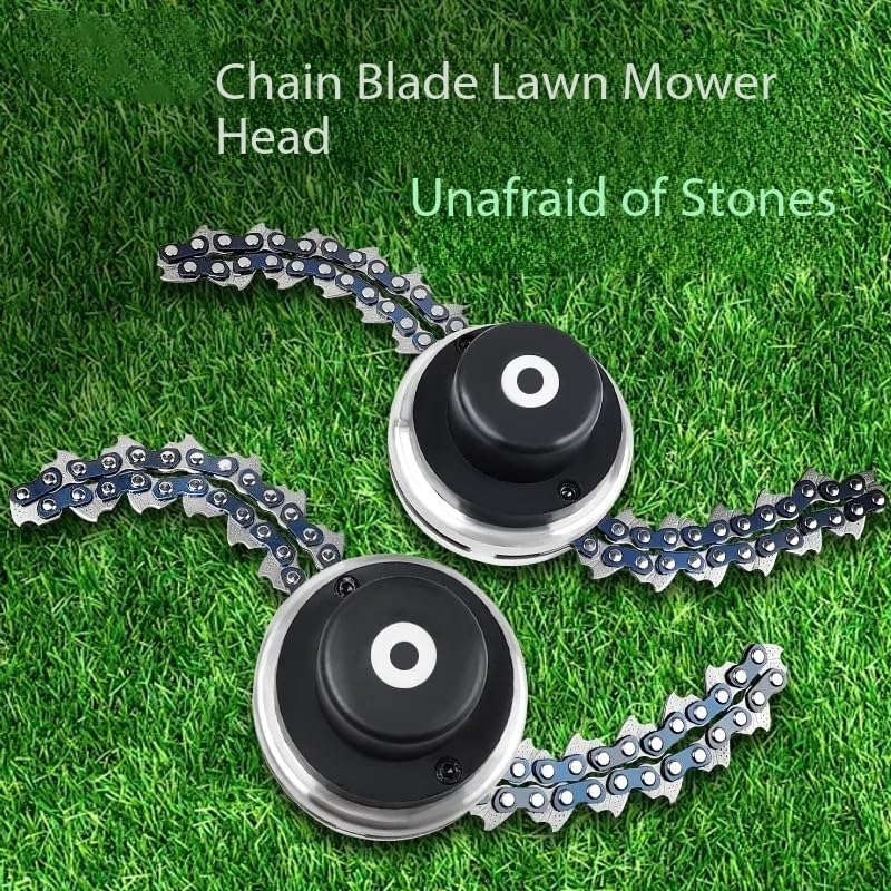 Waterproof Chain Trimmer Head, Anti-Rust & Corrosion Resistant Grass Cutter for Lawn Mower, Universal Fit(Washer Style)