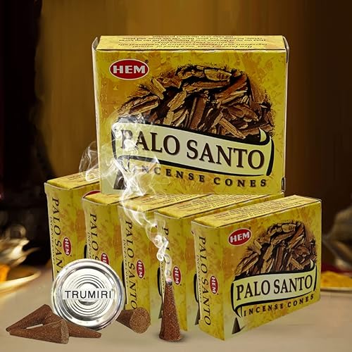 Vista 113 de TRUMIRI Paquete de soporte para cono de incienso con dobladillo de conos de incienso de copal, paquete de 6 (aproximadamente 60 conos)