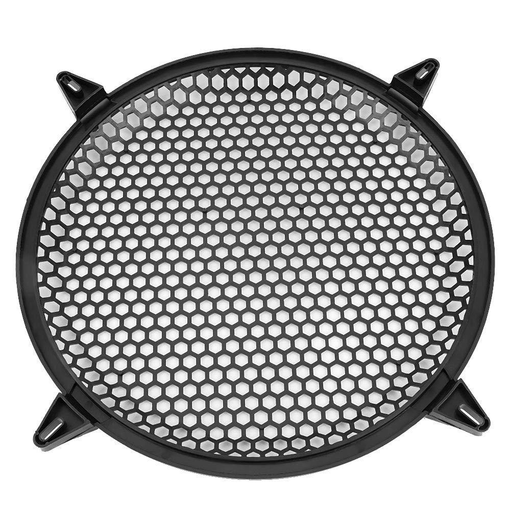 Car Audio Mesh Cover,Yctze Car Audio Plastic Mesh Cover Woofer Speaker Modifica Protezione Protezione(12 inch) per copertura della griglia dell'altoparlante
