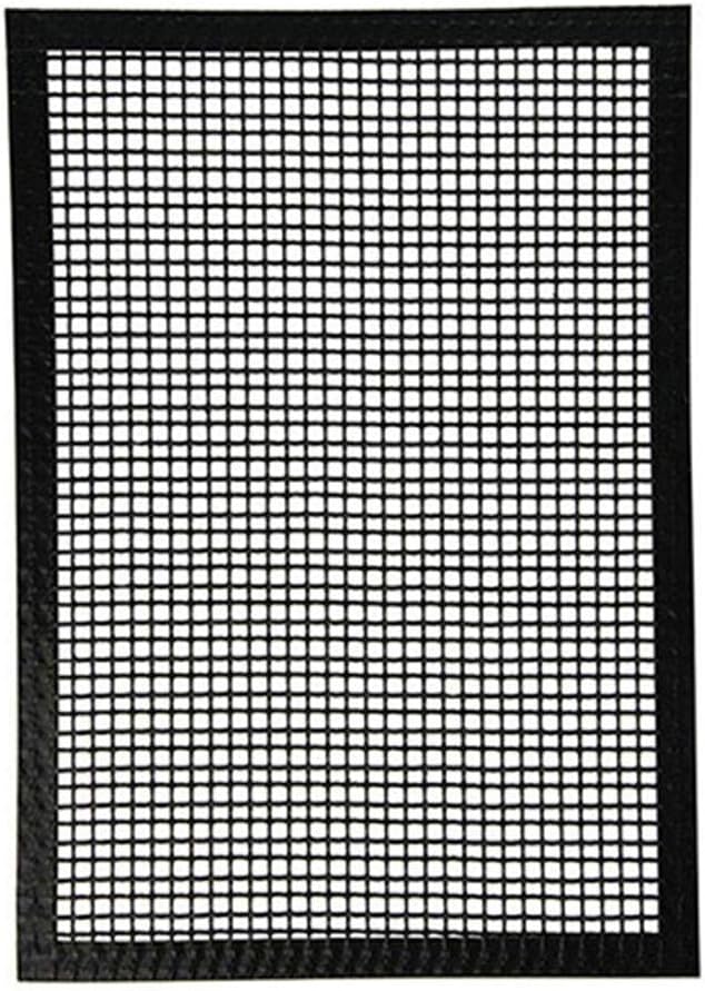 BBQ Grill Mat 40x33cm Non-Stick BBQ Mat Reusable Heat Resistant Barbecue Baking Mat BBQ Accessories for Charcoal Gas Electric Grill and Oven - Easy to Clean
