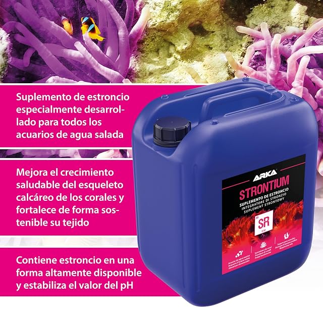 Foto 3 de 6 de ARKA Estroncio - 5000 ml - Favorece la Salud y el Crecimiento de los corales en el Acuario Marino Mediante…