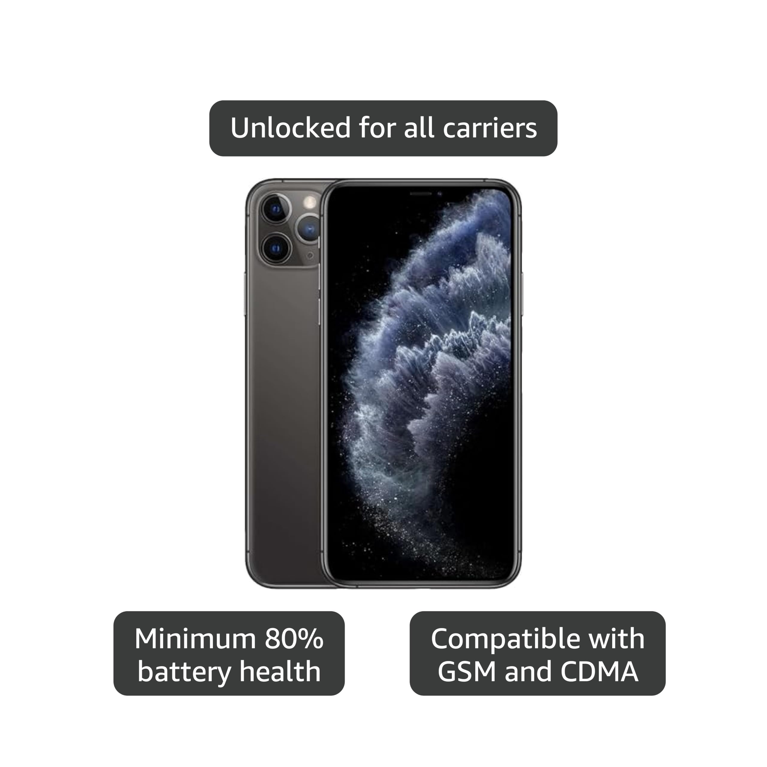 Amazon.com: Apple iPhone 11 Pro Max, US Version, 512GB, Space Gray Amazon.com: Apple iPhone 11 Pro Max, US Version, 512GB, Space Gray