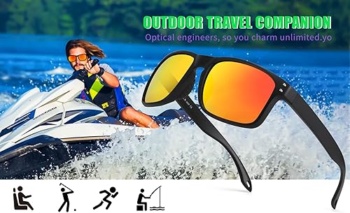Miniatura 7 de FEISEDY Gafas de sol deportivas polarizadas para hombres y mujeres, gafas clásicas de pesca, conducción y ciclismo, protección UV400 B2234