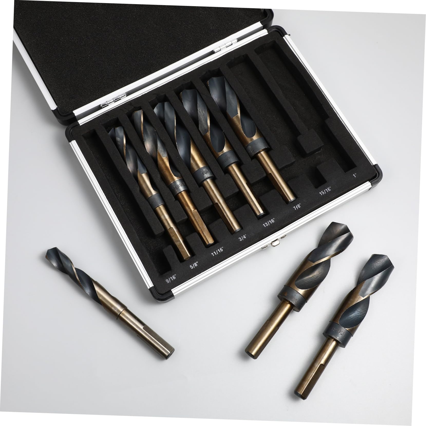Homoyoyo 8piezas Brocas Helicoidales Para Metal Brocas Para Acero y Aluminio Mango Recto Para Taladro