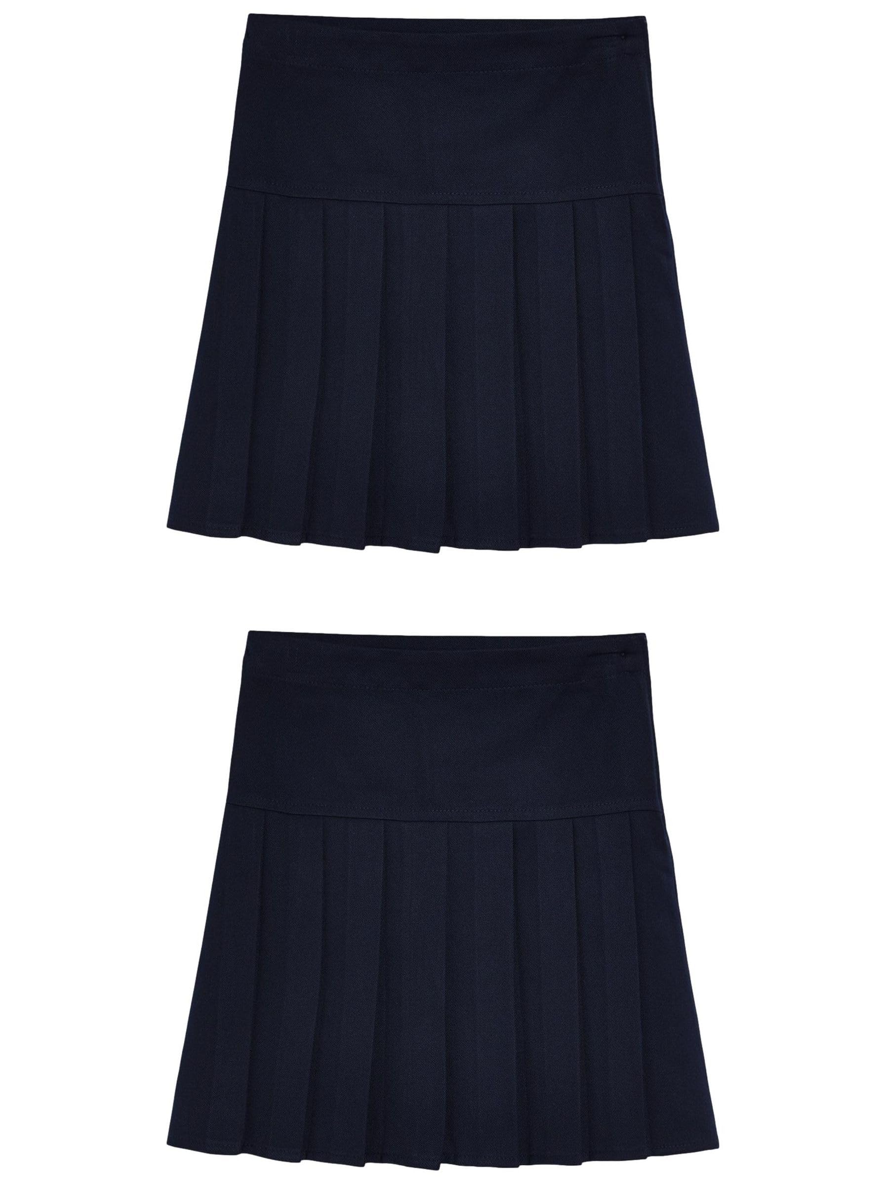 NEXT Fille Jupe d’école plissée à Taille Classique, Lot de 2