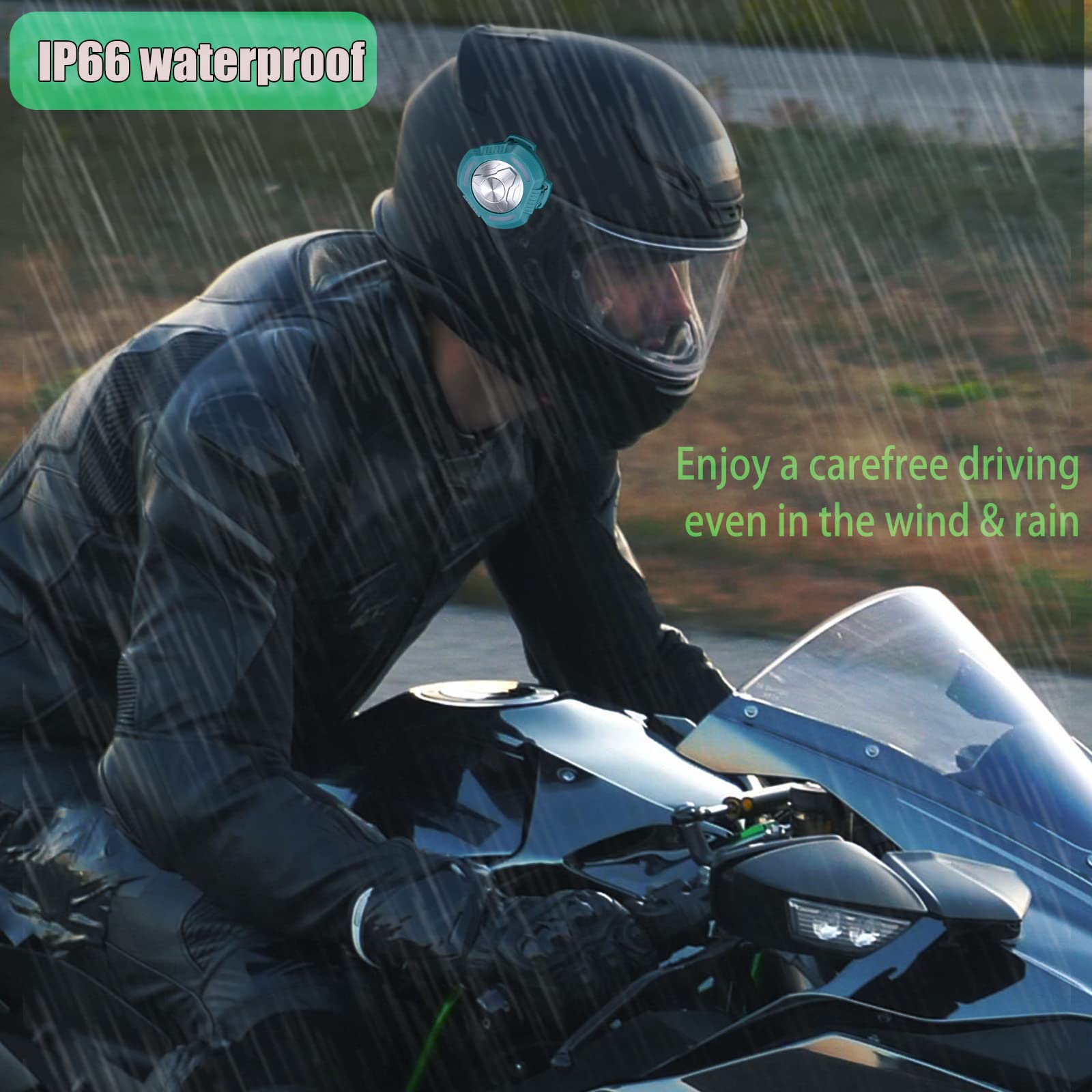 bluetooth motorcycle helmets leopard leo-727 Leopard LEO-727 BL-A4 Anti-fog Visor Flip up Motorbike Helmet fitted with  Blinc Bluetooth System Motorcycle Dual-Speaker Headset - Matt Black/Yellow  XL (61-62cm)