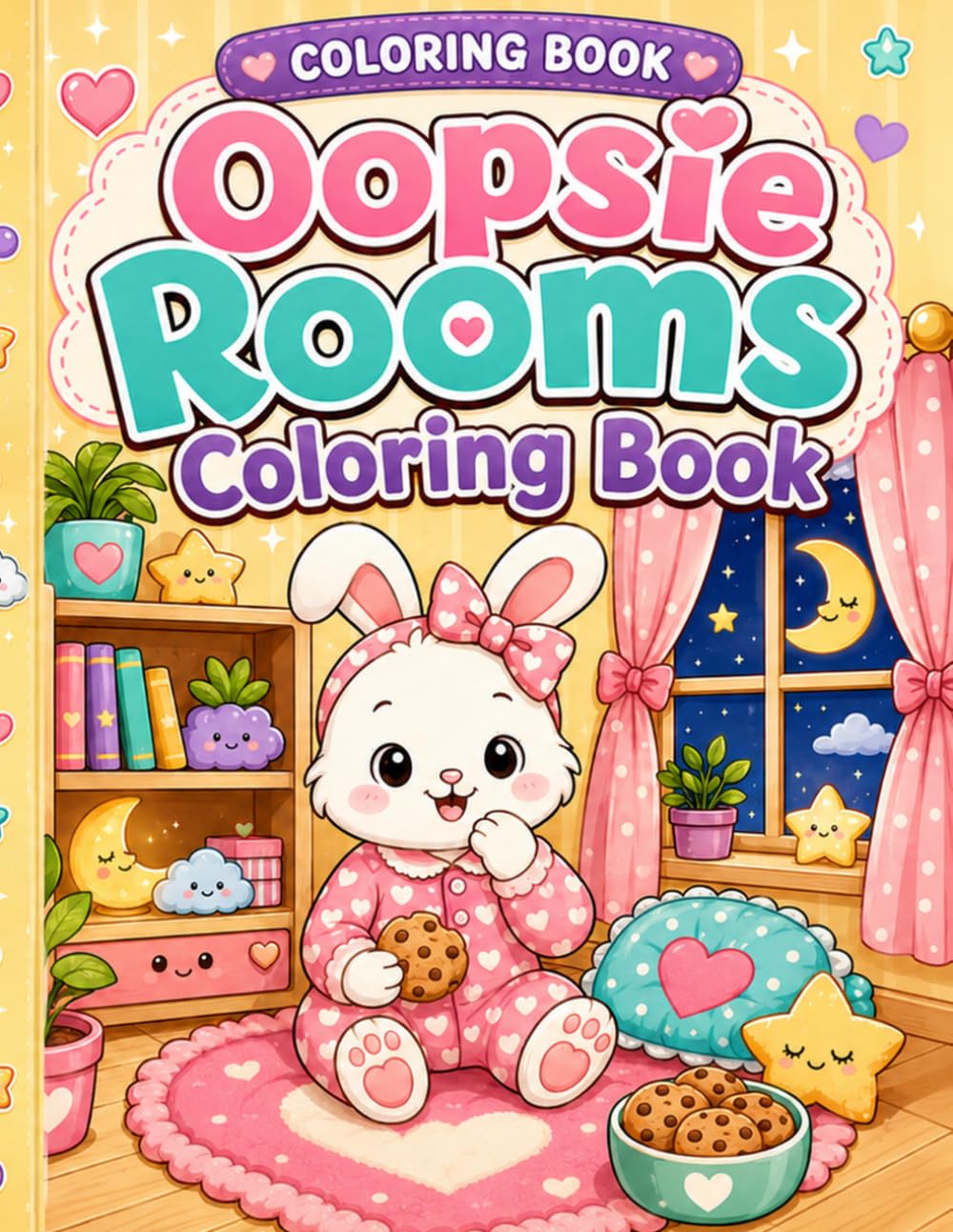 Oopsie Rooms Coloring Book: Color and Find the 7 Funny Mistakes in Every Silly Room