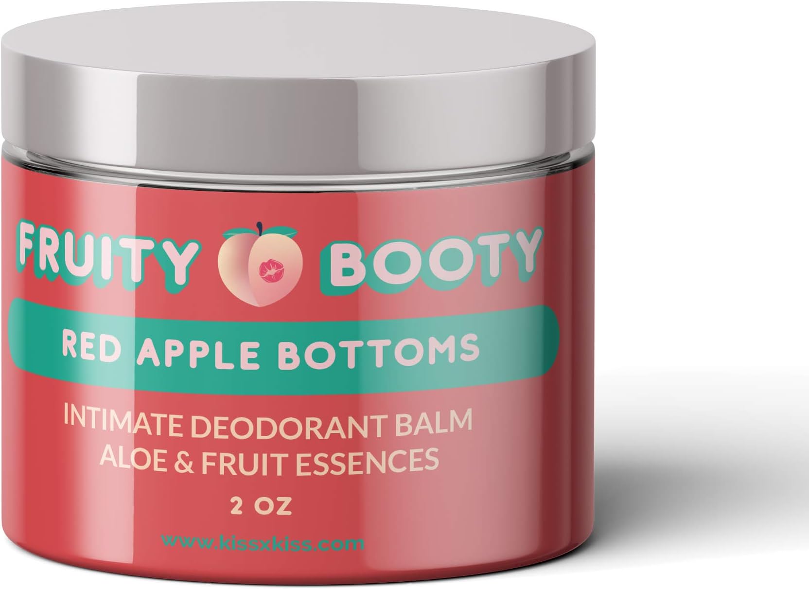 Fruity Booty - Intimate Odor Neutralizing Balm - Immediate Smell Protection for Your Butt, Bikini Zone, Balls, etc. - Natural Leave-On Formula with Aloe & Fruit Essences (Apple)