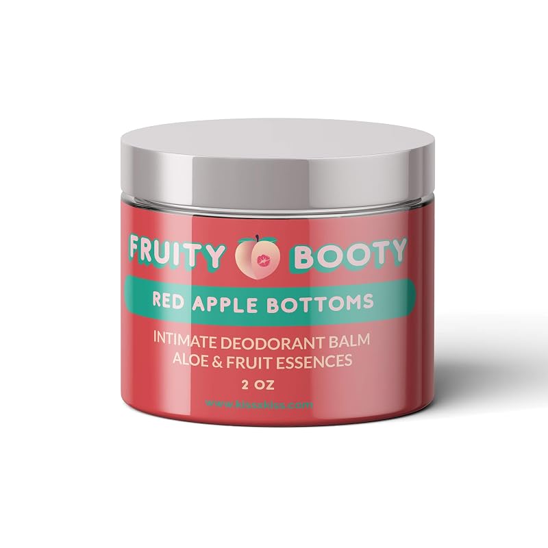 Bálsamo desodorante Bloomsdays Fruity Booty com fragrância de maçã, sem alumínio