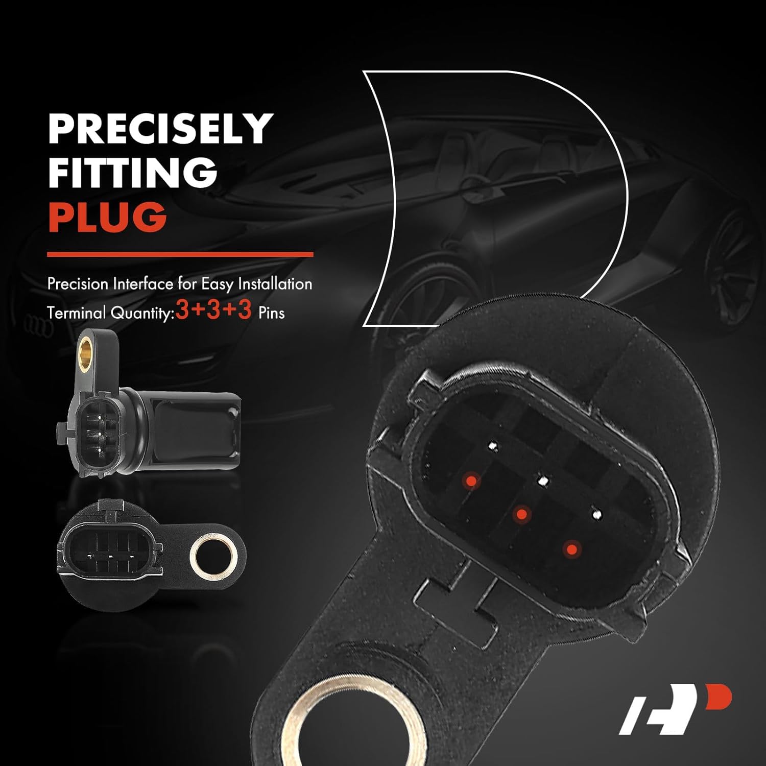 A-Premium Left and Right 3-PC Engine Camshaft Crankshaft Position Sensors Compatible with Nissan Frontier 2005-2020, Pathfinder 2005-2012, NV1500, NV2500, NV3500, Xterra & Suzuki Equator, 4.0L