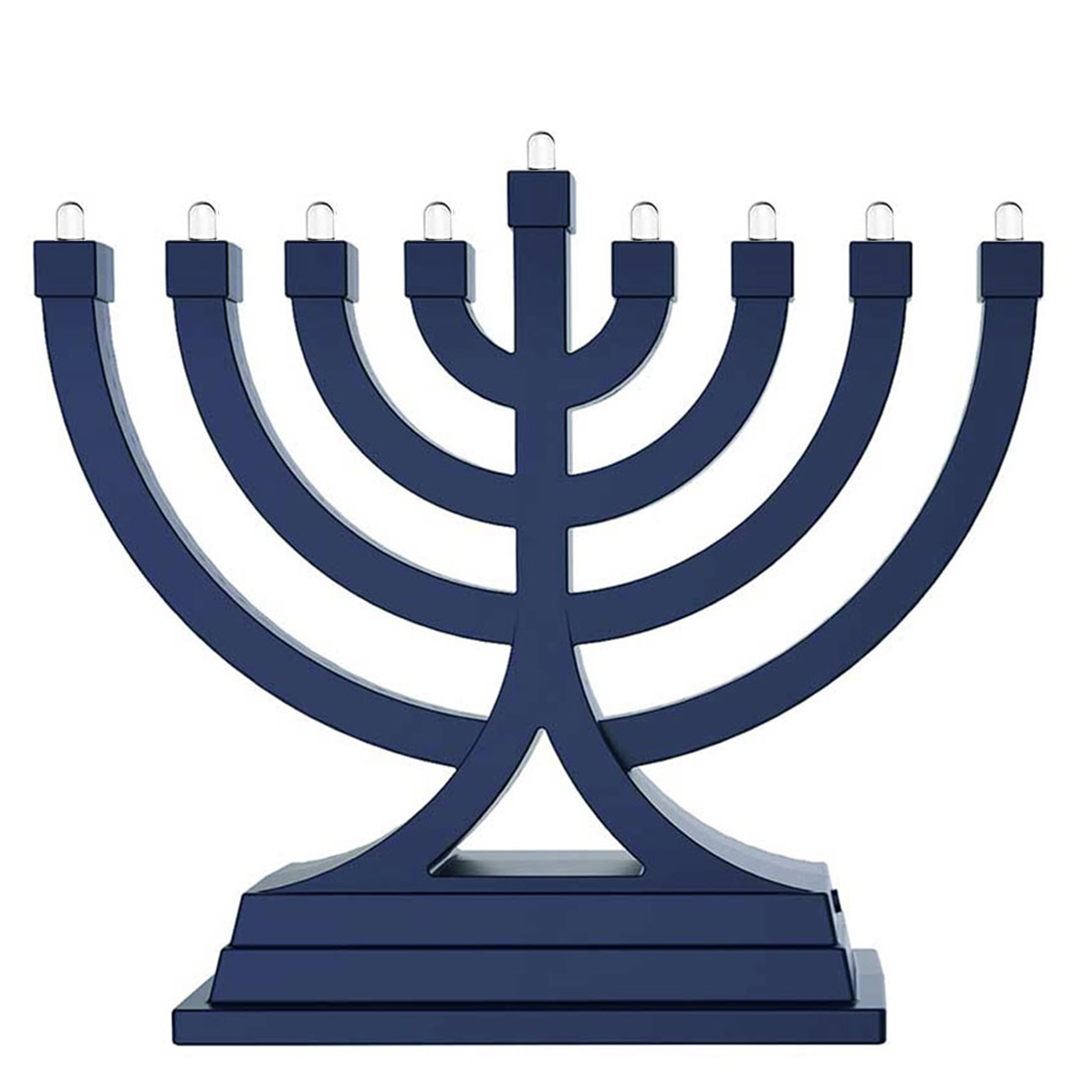 Zion Judaica Mini LED Hanukkah Menorah Battery or USB Operated - Multiple