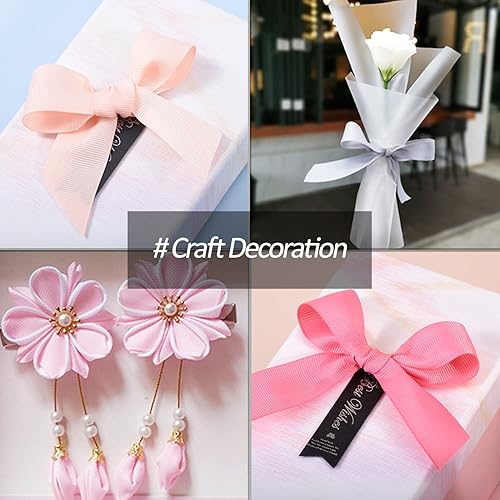 Miniatura 4 de Cinta de grogrén verde de 38 pulgadas x 100 yardas, cinta de grogrén de alta calidad para coser, envoltura de regalos, fabricación de arcos,