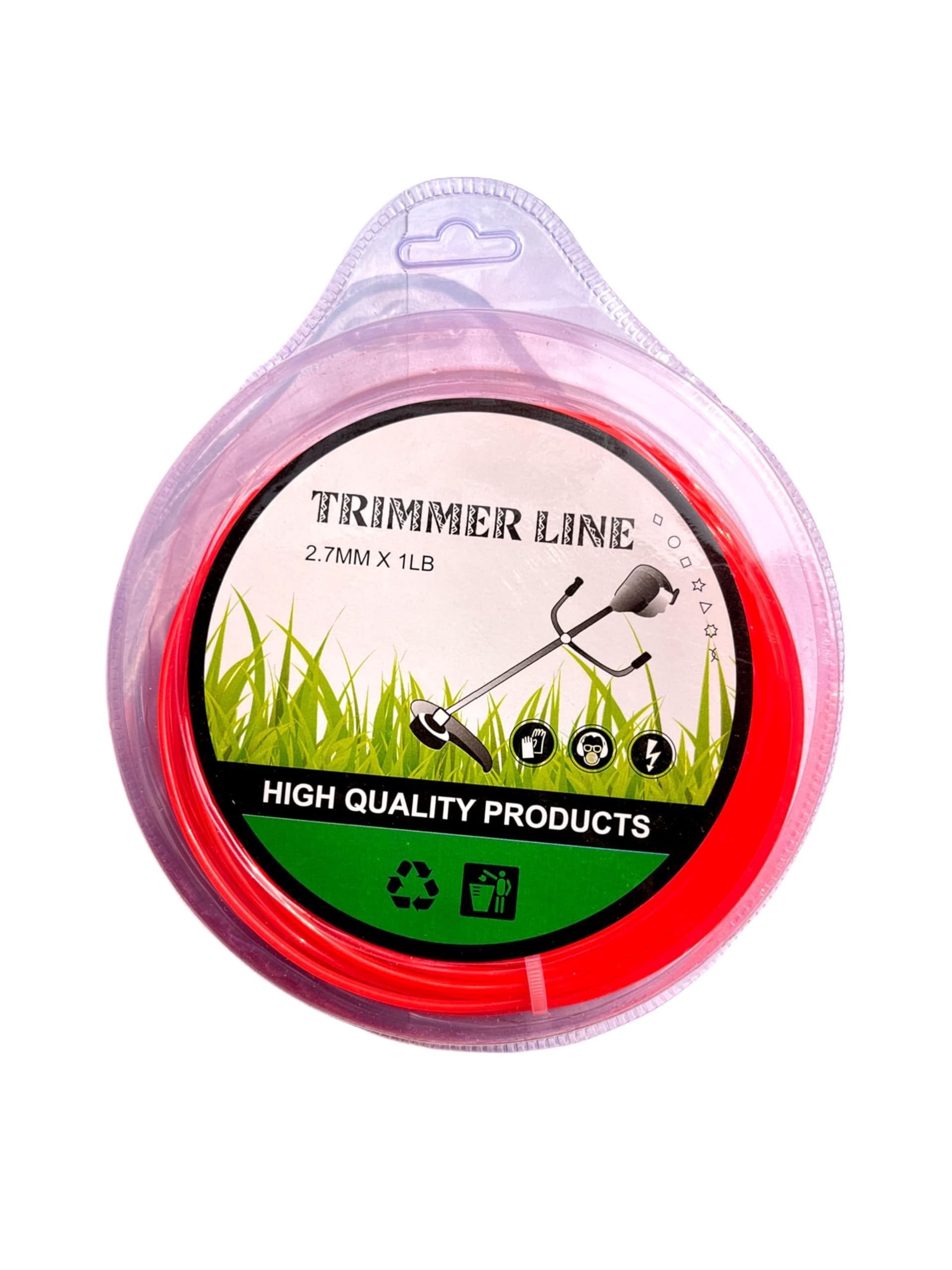 SHoRI Round Nylon Trimmer Line 2.7mm x 1 LB 50 mtr | Universal Grass Trimmer Wire for Petrol & Electric Brush Cutters | High-Strength Orange Nylon Cutting Line for Medium to Heavy Grass-image-47