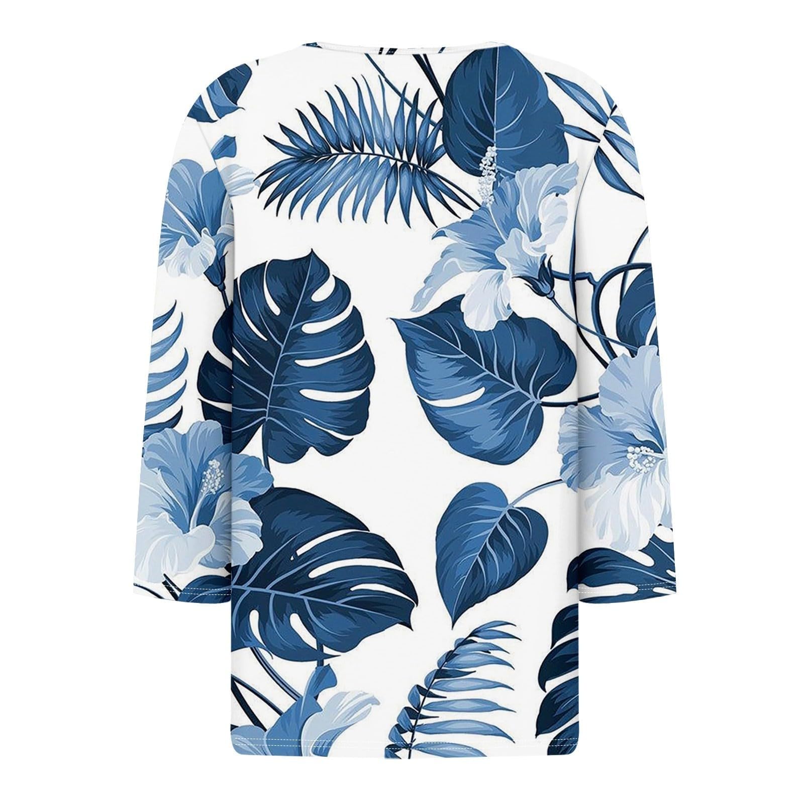 Generisch 2 piezas camisetas modernas para mujer para el día a día, cuello de pico, diseño elegante estampado gráfico, perfecto con vaqueros, pantalones casuales para el verano, fácil de limpiar