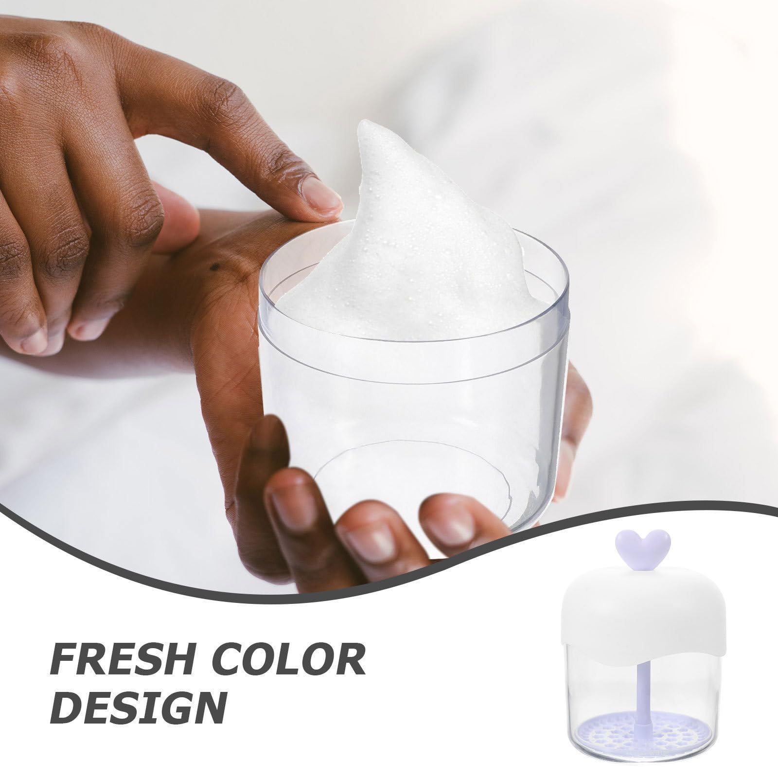 SHOWERORO Gorgogliatore Detergente per Viso in Plastico Facile da Usare Schiuma Densa per Bagno e Viaggi All'aperto, per Pulizia Viso e Crema da Barba