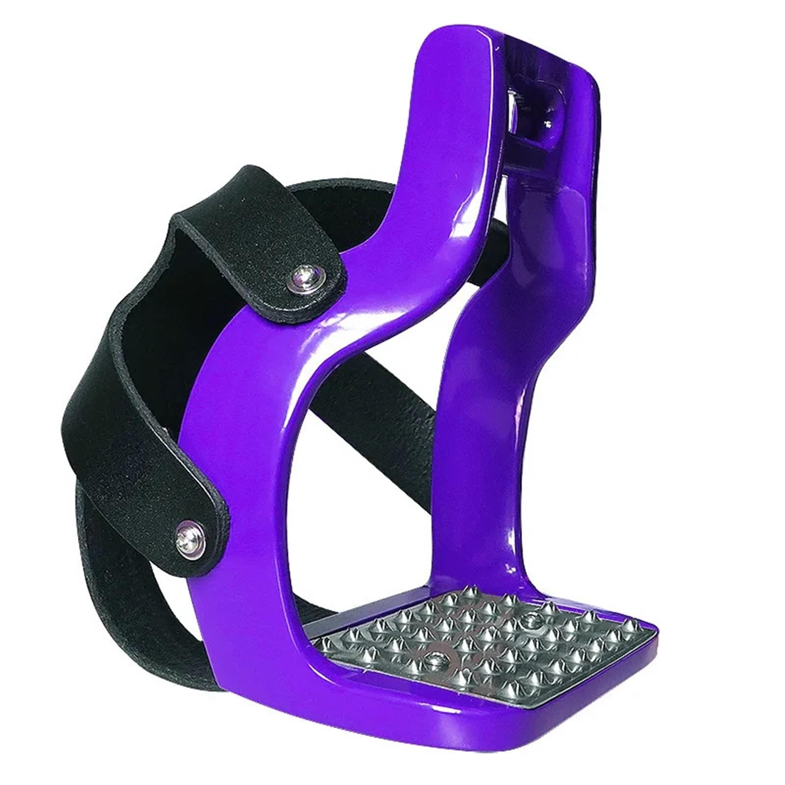 Estribos for Equitación Funda de Red de Aluminio Fundido Antideslizante Multicolor | Rojo | Purple