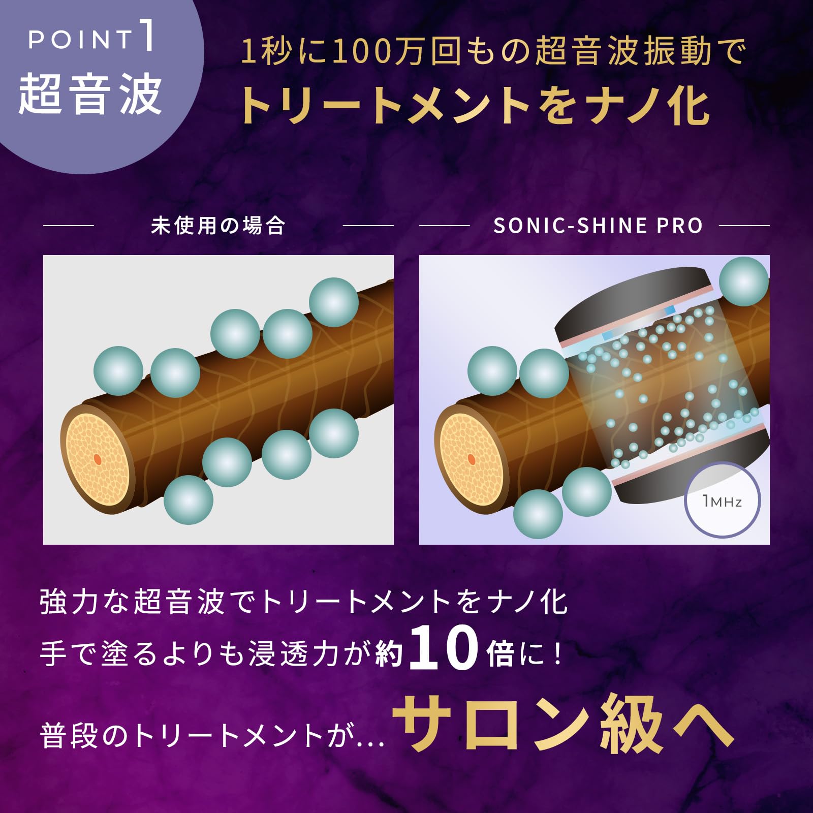 Amazon | 【1秒100万回振動の極み超音波アイロン】MEDULLA(メデュラ 