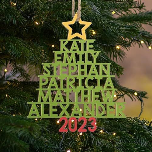 Miniatura 5 de Pawfect House Adornos de Navidad familiares personalizados 2023, decoraciones de Navidad, adornos de madera, Navidad, regalos de Acción de Gracias