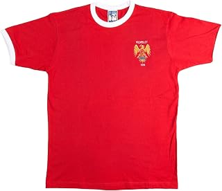 Manchester U. 1958 Retro Football T Shirt Embroidered Logo