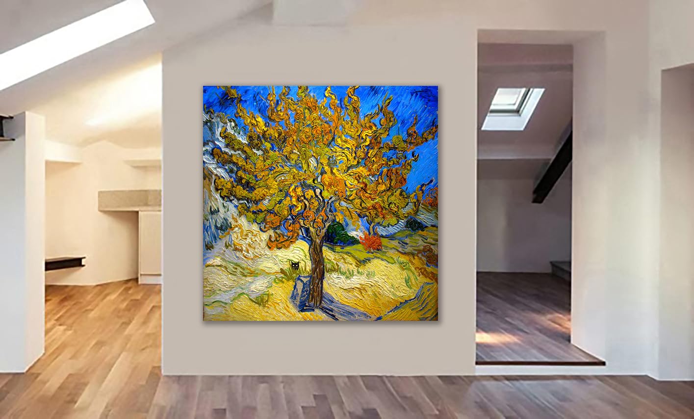 Posterhanger incl. Poster - Schoolplaat - De olijfbomen - Vincent van Gogh - 40x40 cm Posterhanger incl. Poster - Schoolplaat - De olijfbomen - Vincent van Gogh - 40x40 cm