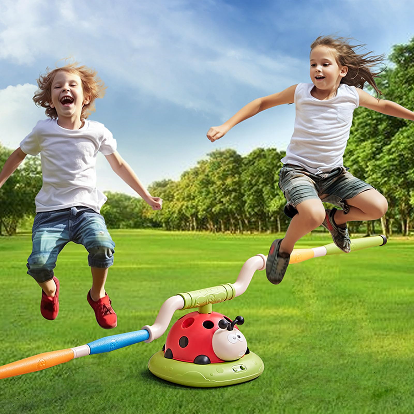 Muzyczne skokowe podrzucanie gry pierścieniowej zabawki, muzyczne zabawki | Sprzęt do ćwiczeń sporty na zewnątrz dla maluchów, chłopców, dzieci, 3-6 la