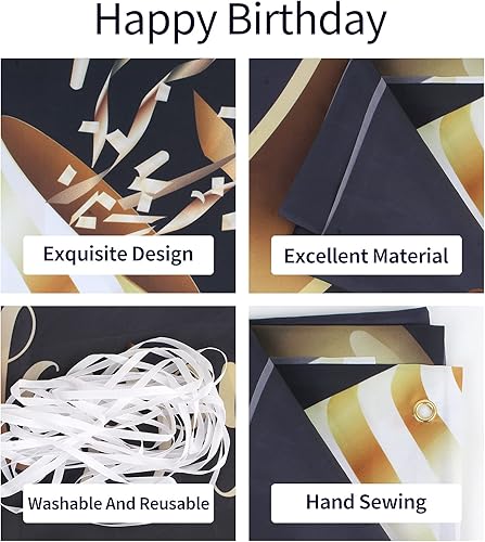 Miniatura 3 de HAMIGAR Fondo de pancarta de feliz cumpleaños 20 de 6 x 4 pies, decoraciones de cumpleaños de 20 años, suministros de fiesta para mujeres y hombres,