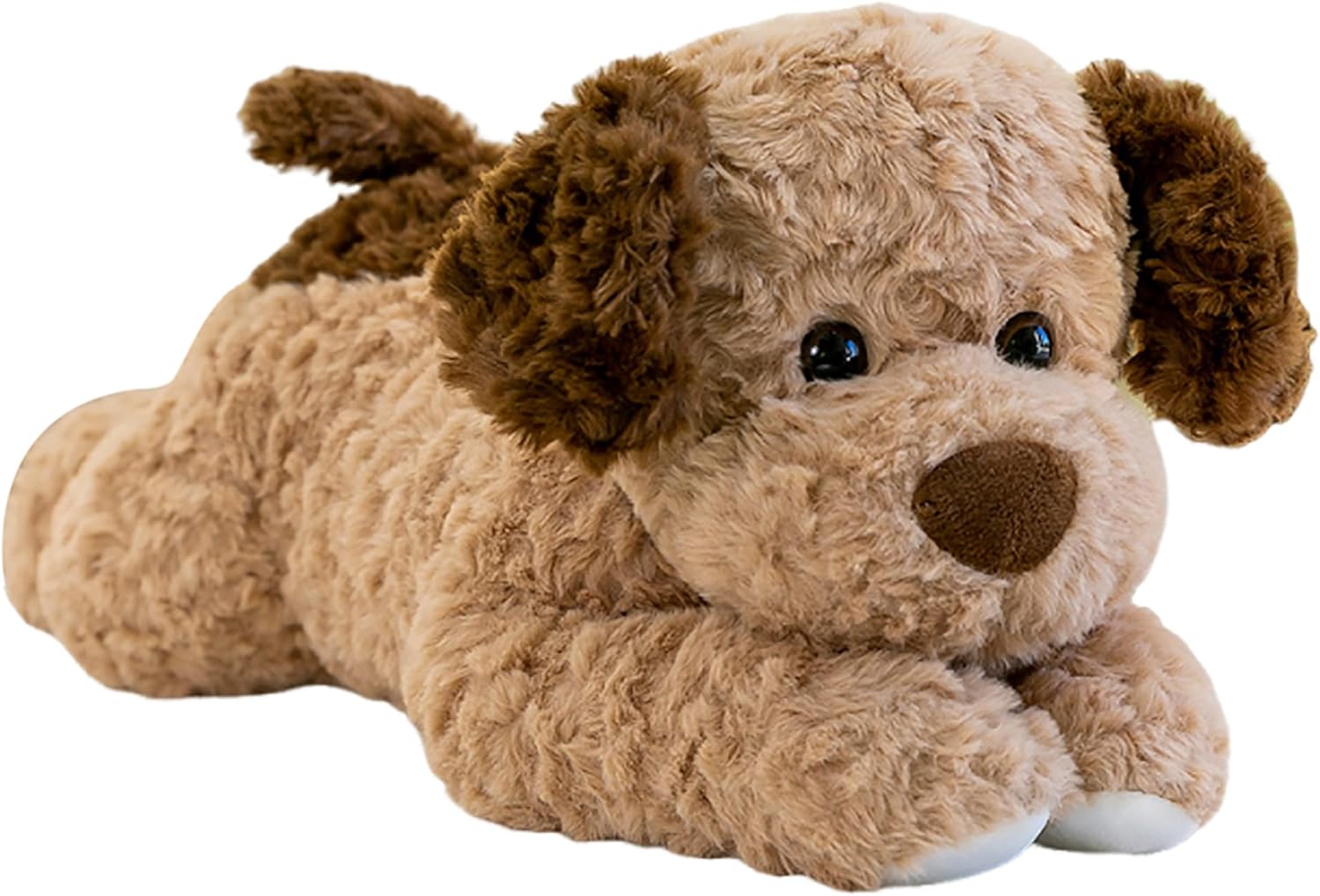 Dog Plush Dog Toy 18 Inch – Brown Weighted Stuffed Animal Dog– Ultra-Soft Plush, Durable Design, Suitable for Kids & Adults – Cozy Comfort Companion