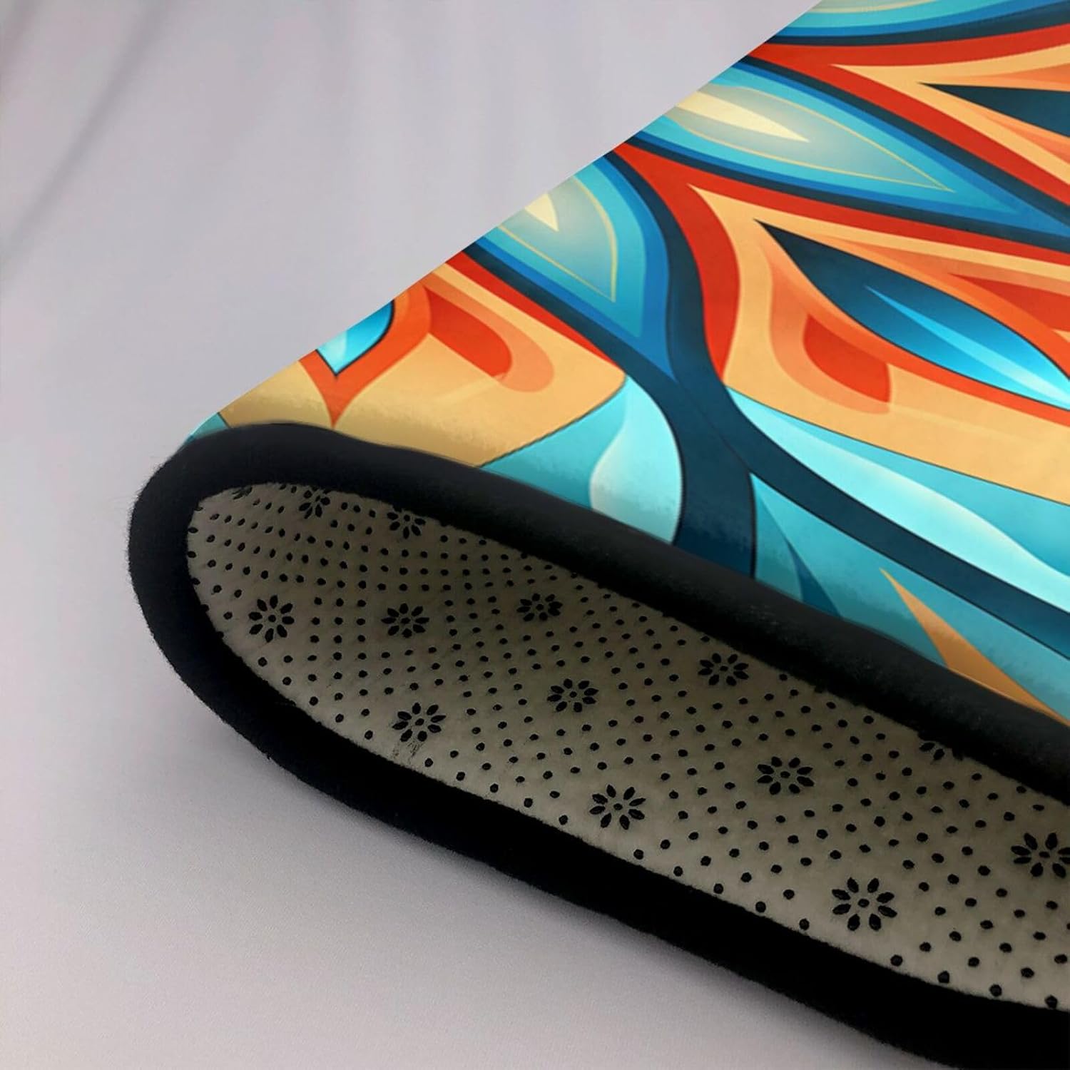 Diamond Abstract Art Printed Floor mat 80x58 inches, Non-Slip Decorative Carpet for Bedroom and Living Room