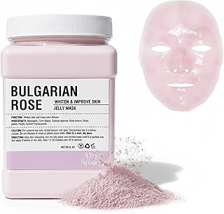 Mascarilla hidratante de gelatina de rosa en ...