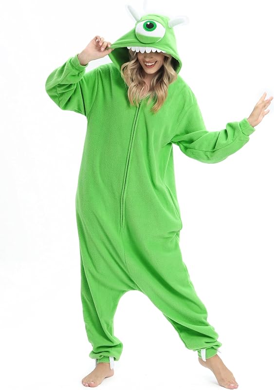 LBJR Erwachsene Cosplay Schlafanzug Tierkostüme Jumpsuit Onesie Nachtwäsche Overall Fasching Karneval Halloween Pyjama