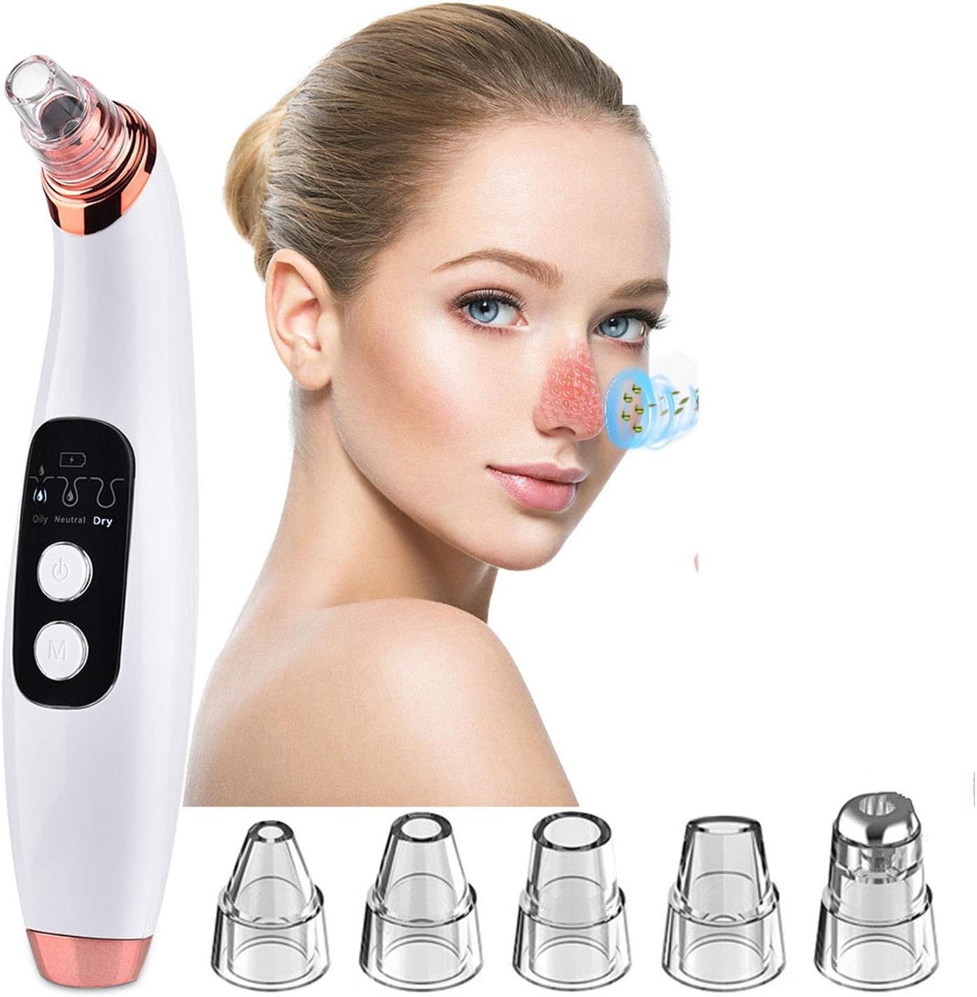 XBSJB Blackhead Vacuum Visible Black Head Remover Facial