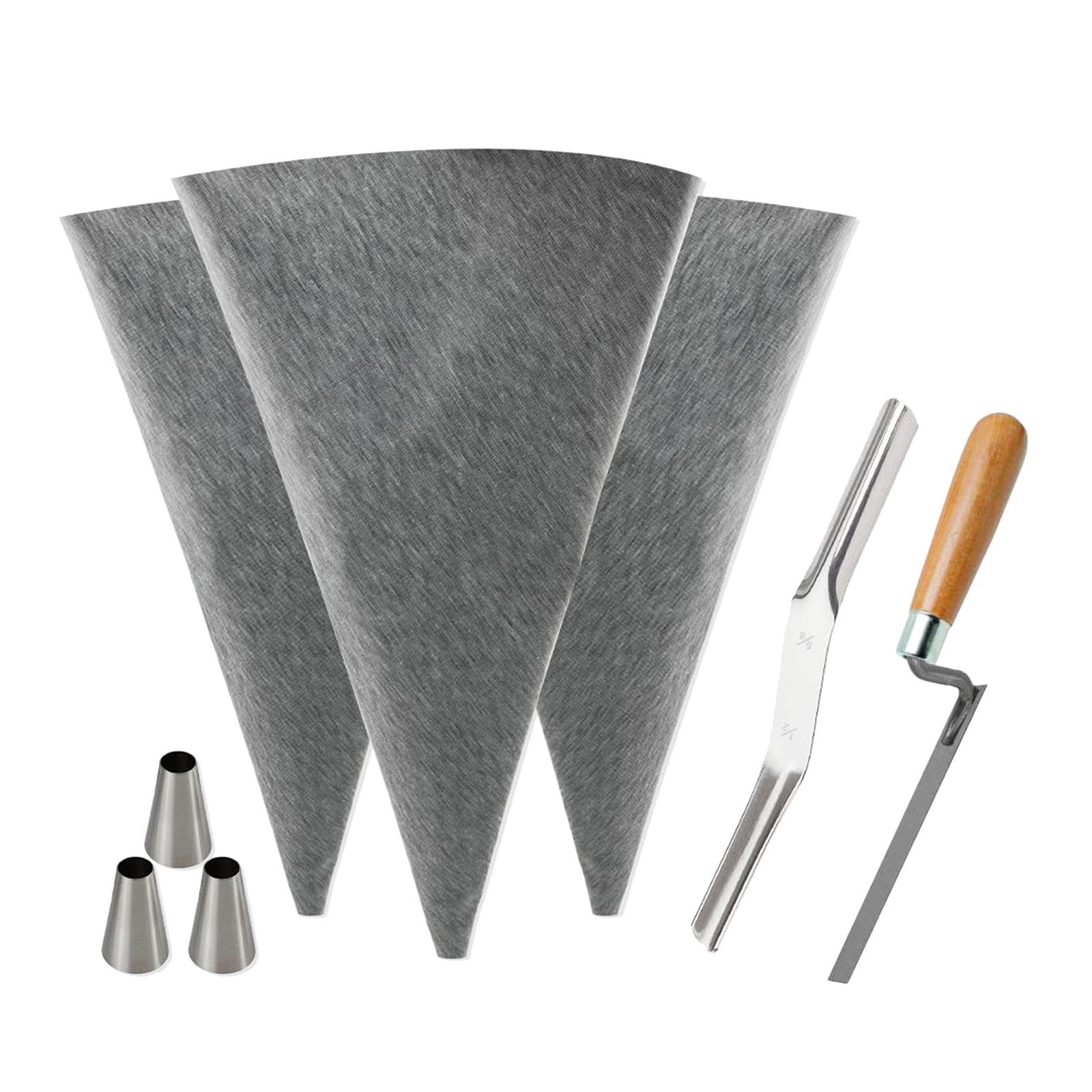 Sac à Joints pour Carrelage et Maçonnerie En Matériau pour Application Facile de Mortier Adapté Aux Travaux de Rénovation, Gris