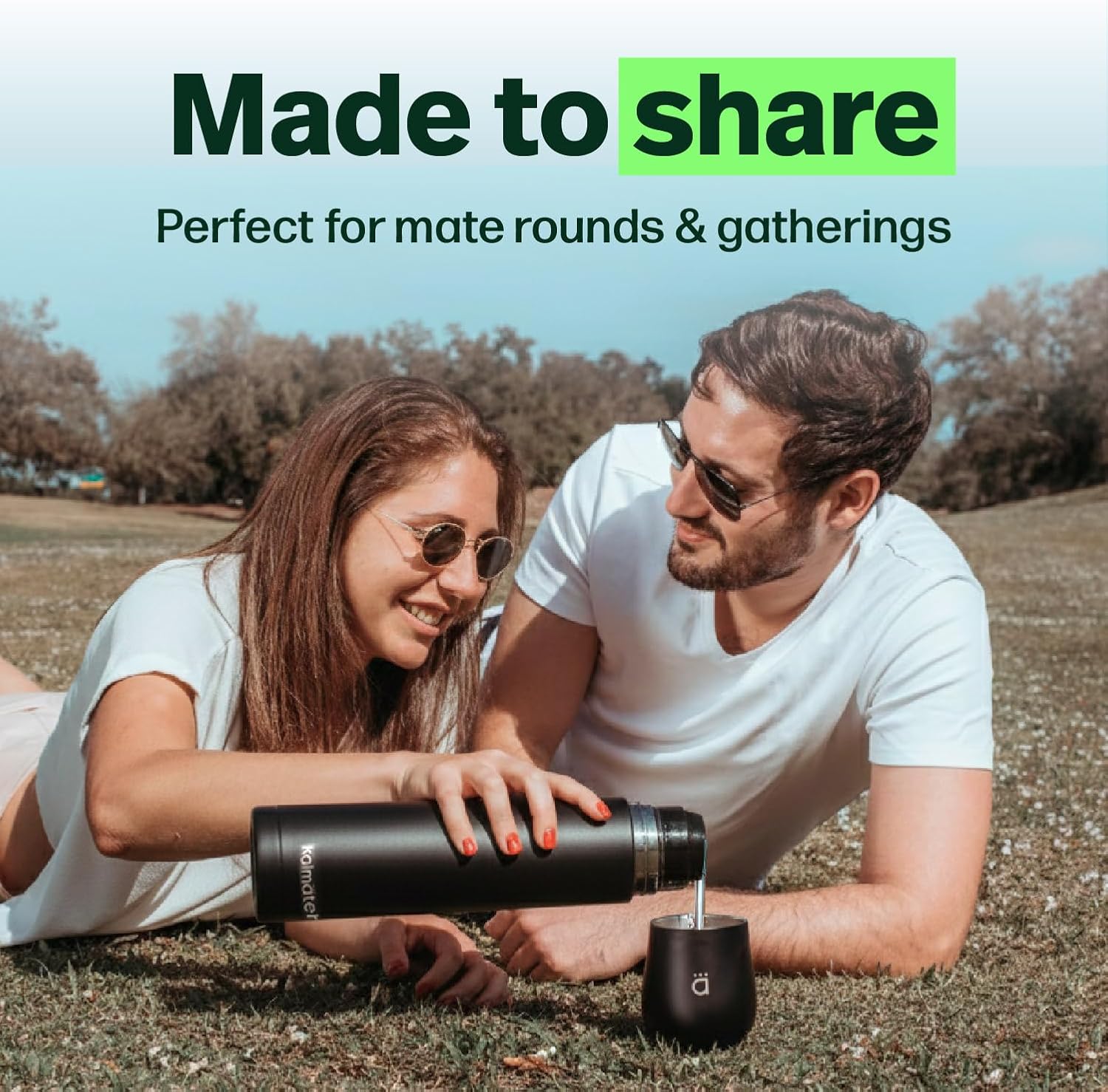 Kalmateh Stainless Steel Thermo Bottle 34oz for Hot Drinks, Precise Pouring for Coffee, Tea, Yerba Mate and Cold Beverages - Image 9