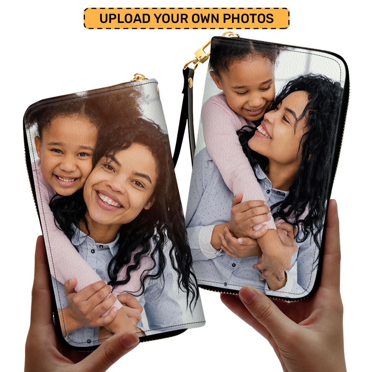 Sistabag - Custom Double Side Photo Wallet, Personalized Leather Picture Purse, Gifts For Women & Men - Customized Gifts For Family & Friends, Birthday & Special Occasions