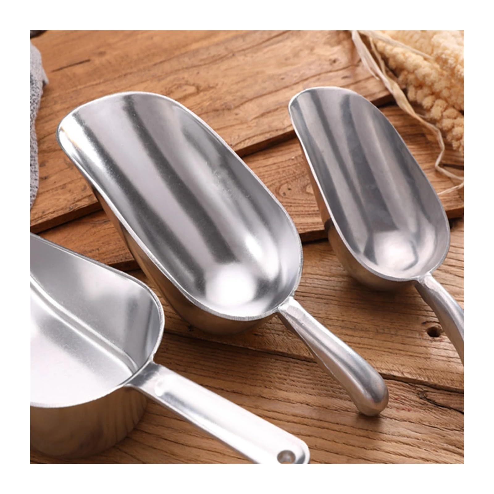 Eisschaufel 4-größe Eis Schaufel Scoop Multifunktionale Getreide Kaffee Bohnen Bar Cube Lebensmittel Löffel(XL 31x21x12cm)