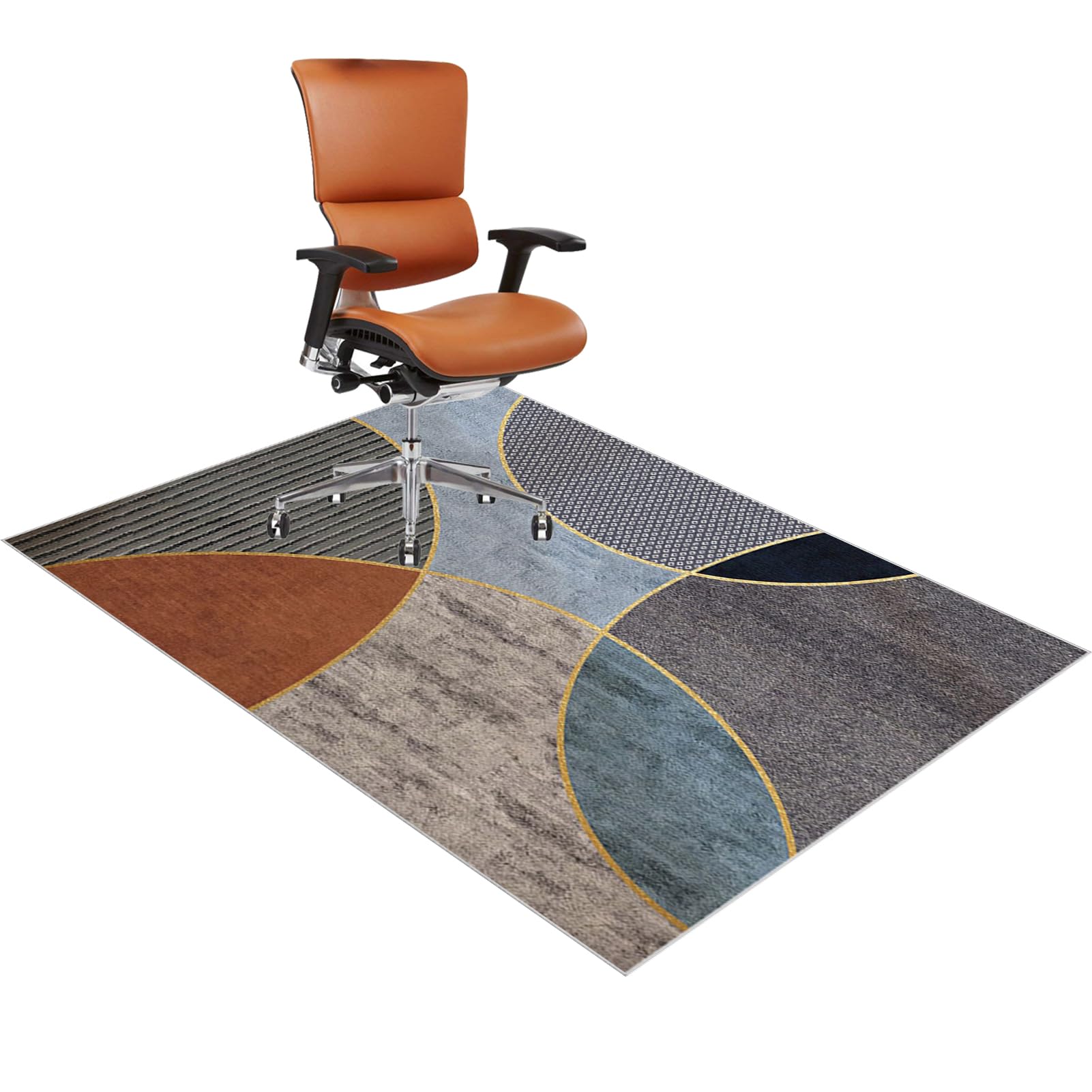 Tapis De Protection De Sol Björn&Schiller 100x120cm - Transparent, Antidérapant - Pour Chaise Bureau, Équipement Sport - 1.5mm