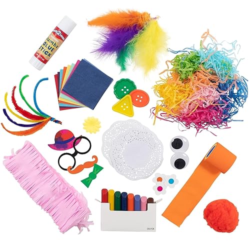 Miniatura 2 de READY 2 LEARN Big Craft Combo Box - Más de 800 piezas - 16 proyectos para niños de 4 a 8 años - Kit de manualidades todo en uno - Marionetas de