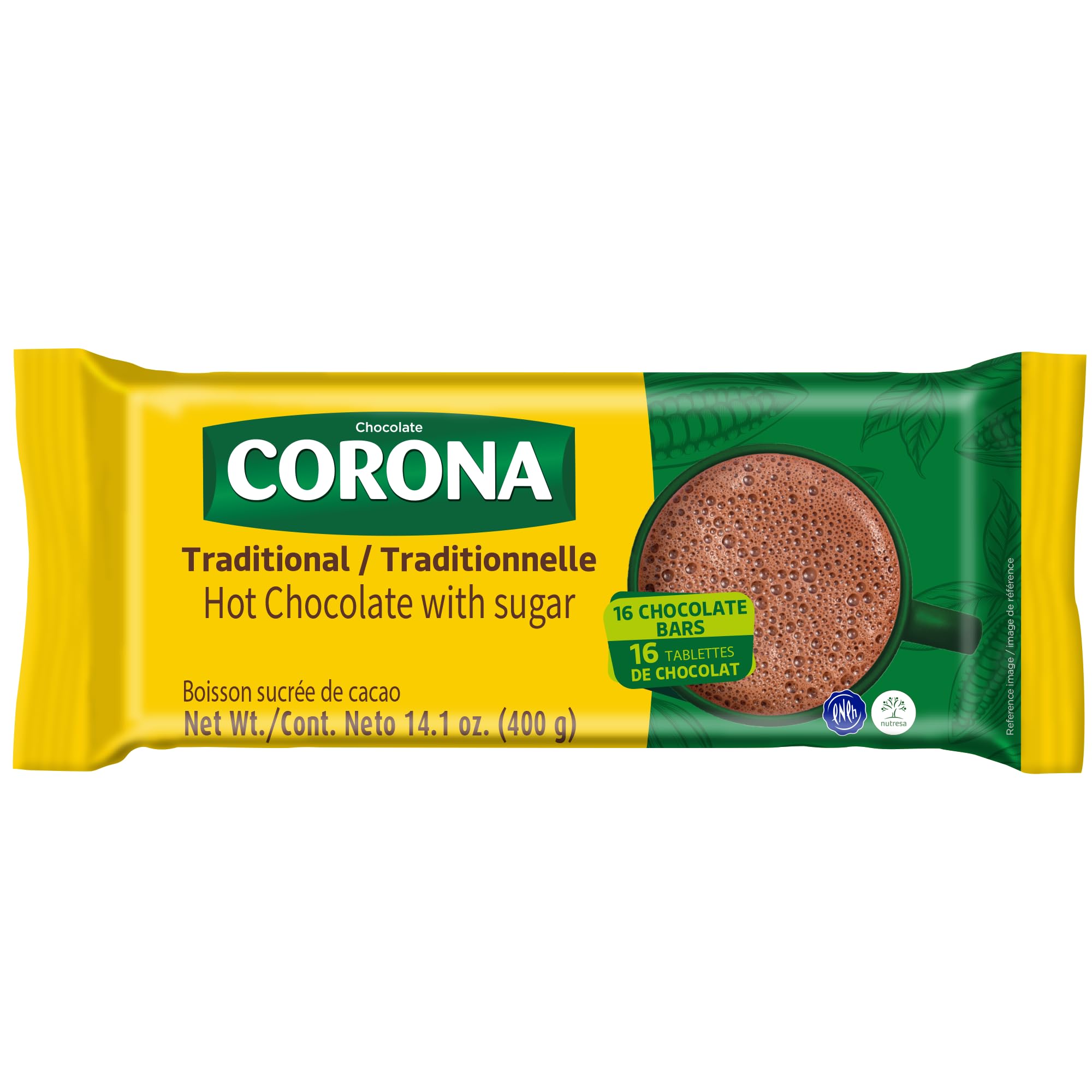 Corona Traditional Sweet Chocolate Tablet, Authentic Hot Chocolate, 14.1 oz
